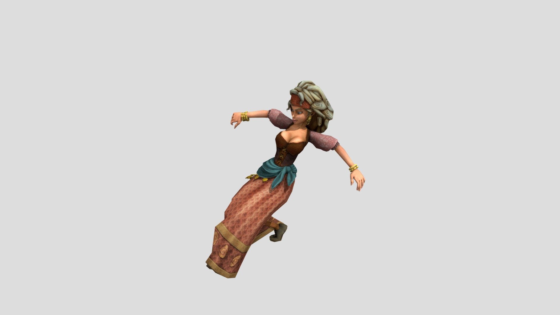 624230037 Peasant Girl Breakdance 1990 Fbx