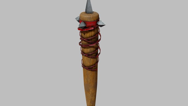 Post apocalyptic baseball bat 3D Model