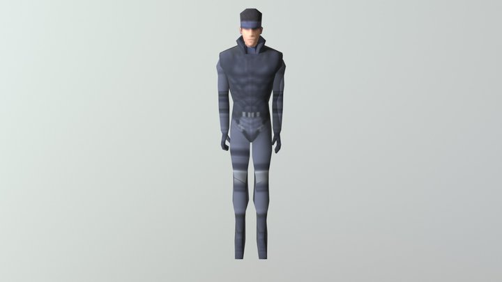 PC Computer - Metal Gear Solid Solid Snake 3D Model