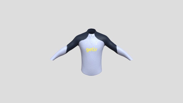 AGC Athletic Quarterzip 3D Model