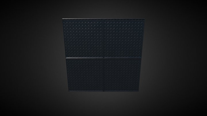 Black Metal Ground 3D Model