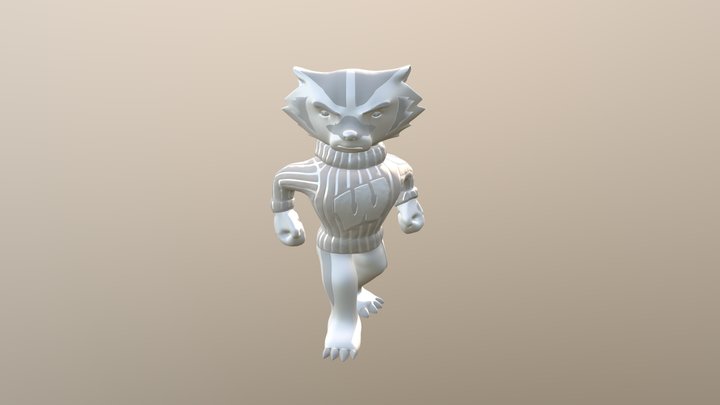 High Poly Bucky 3D Model