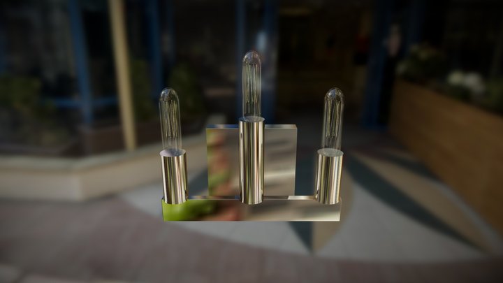 WallLamp_nickel 3D Model