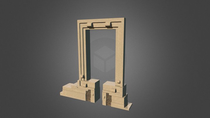 "Portara" Temple of Apollon,Naxos Island 3D Model