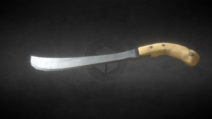 Old Fashioned Machete 3D Model