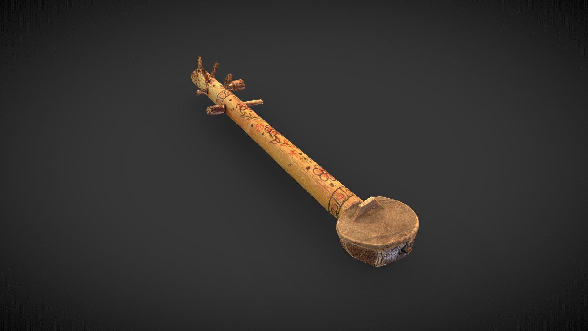 Scanned indian street string instrument - 3D model by Hypercube ...