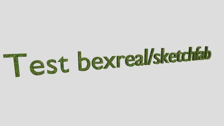 test bexreal/sketchfab 3D Model