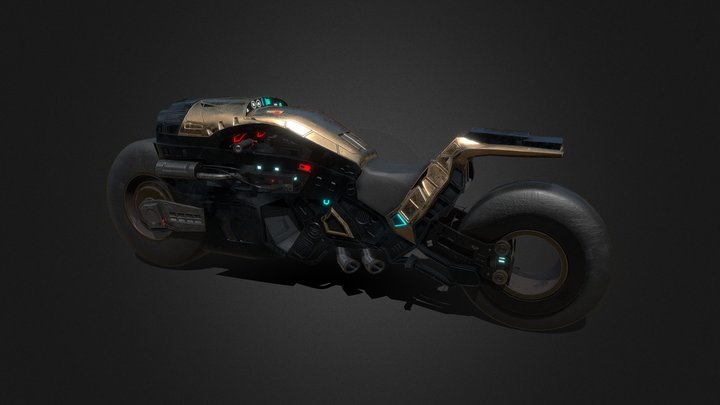Scifi Motorcycle Project_MX_2 3D Model
