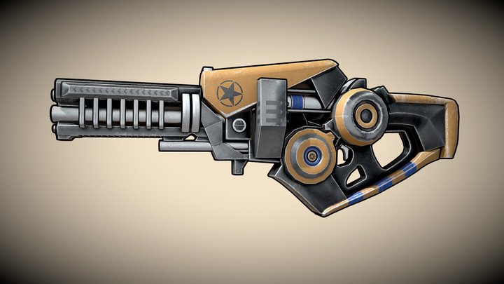Sci-Fi Shotgun - Tiny Shooter 3D Model