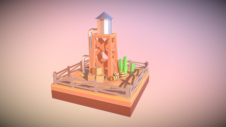 Torre Agua 3D Model