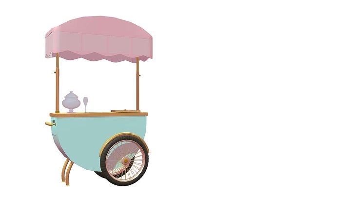 Icecream cart 3D Model