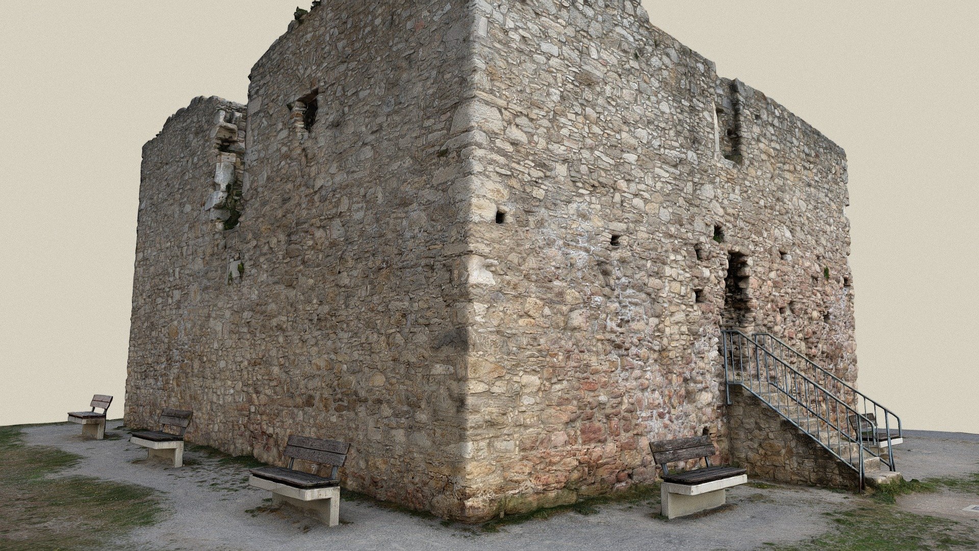 Burgruine Tabor — Sketchfab embed 3D viewer