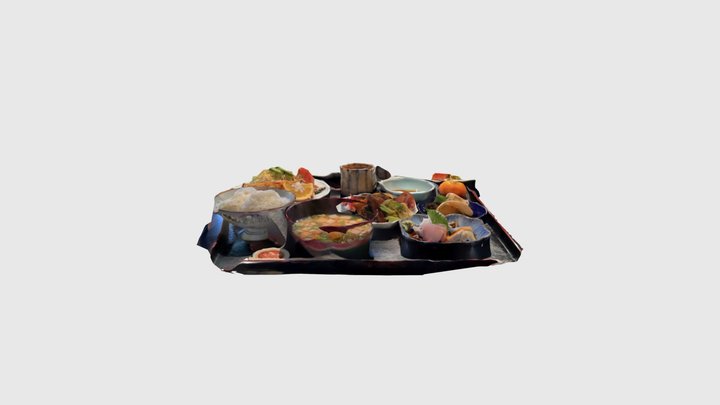 田吾作 ランチ 塩鯖 3D Model