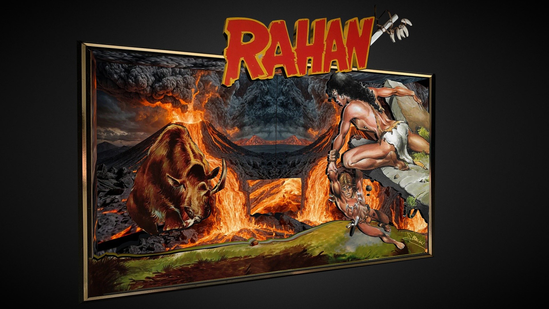Rahan v2 - 3D model by Art-Conan [0184a9b] - Sketchfab