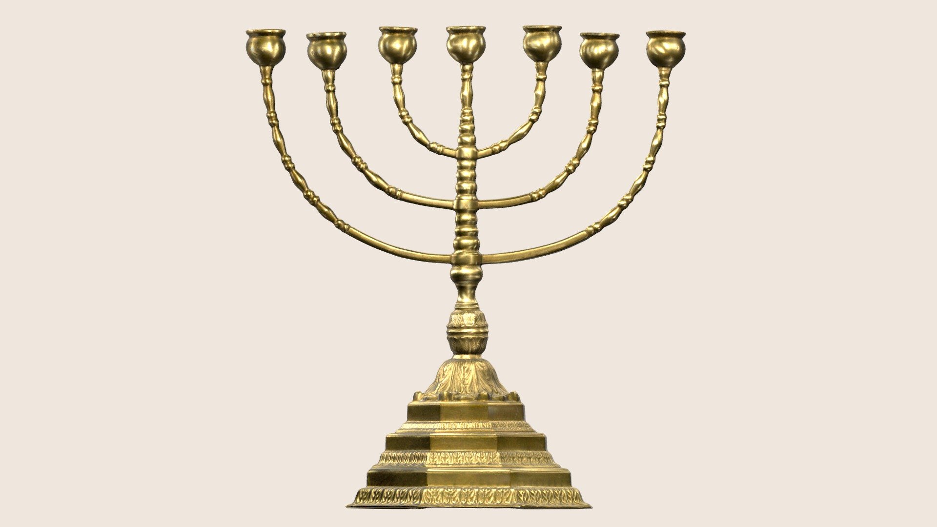 Menorah (Temple) - 3D model by FWNDK [0185fc6] - Sketchfab