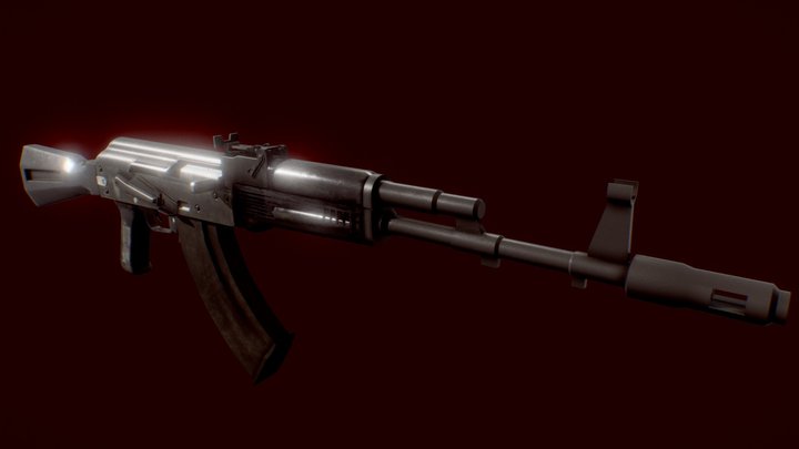 AK-103 Assault Rifle 3D Model