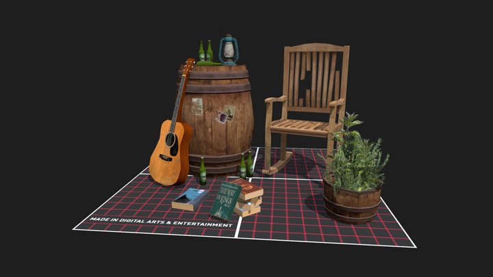 DAE 5 Finished props - Forest Loner 3D Model