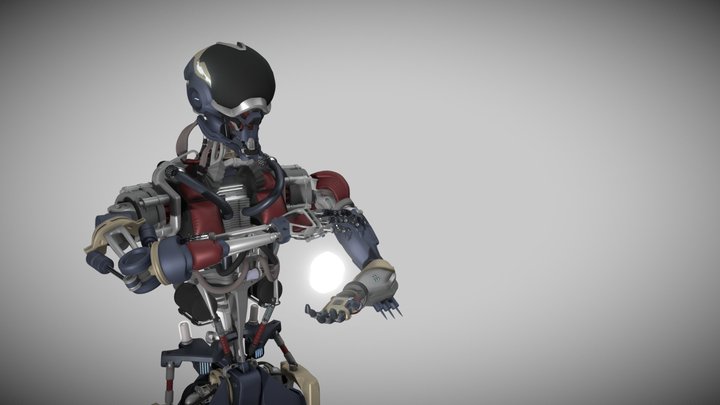 Robot Alt.1 [Beige ver.] 3D Model