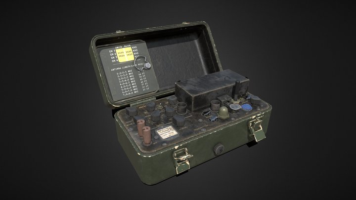 PRC-64 Military Spy Radio 3D Model