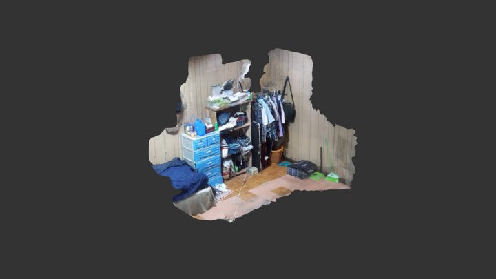 Messy Corner of my Room 3D Model