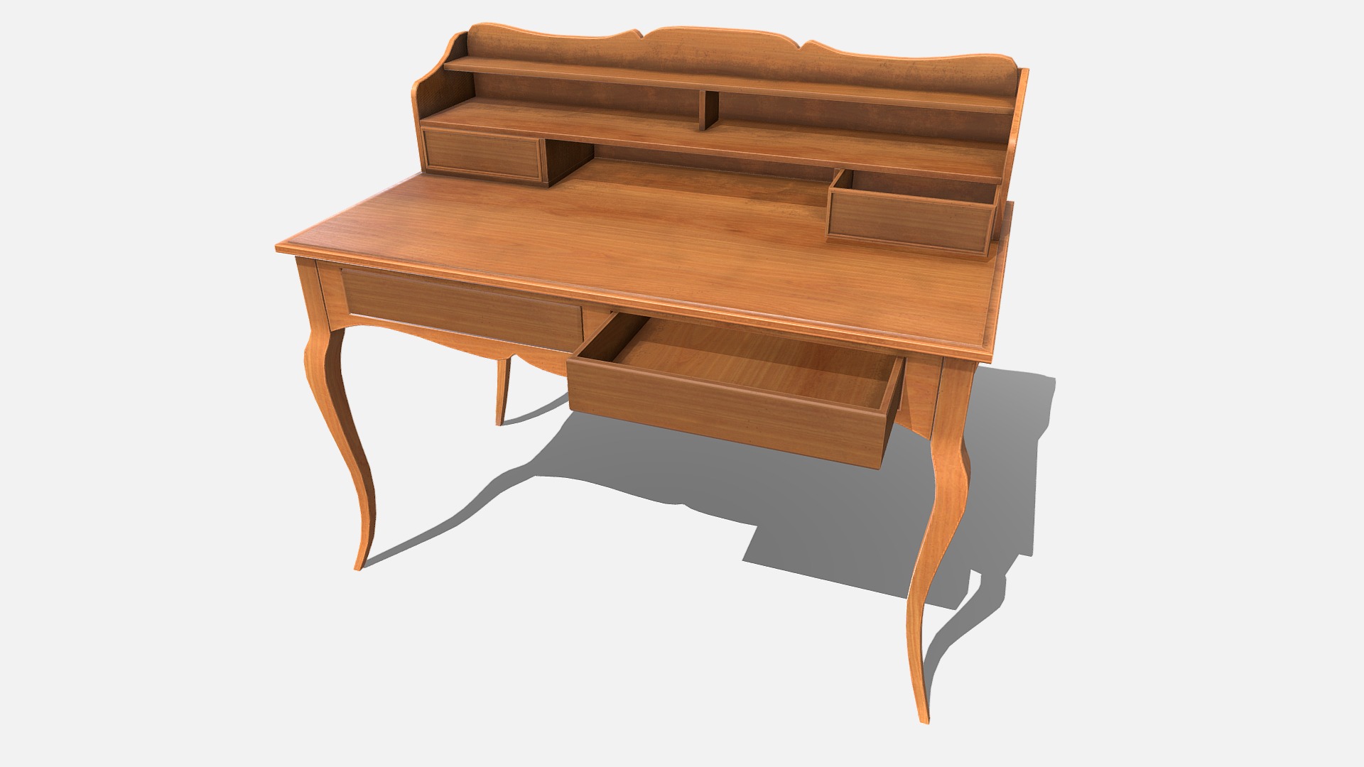 3D model Table - This is a 3D model of the Table. The 3D model is about a wooden table with legs.