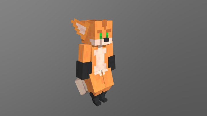 Minecraft Kemono Fox 3D Model