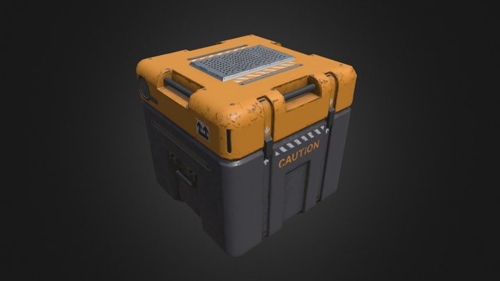 Sci fi crate 3D Model