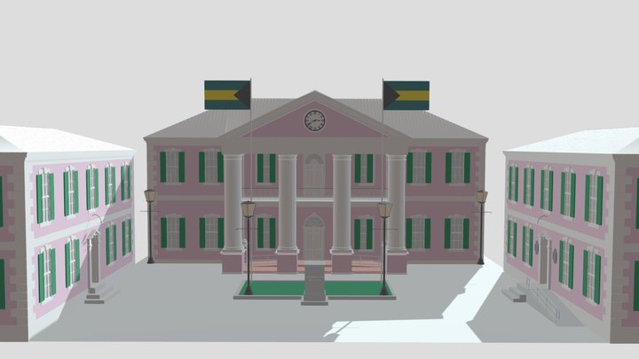 Nassau Parliament Square 3D Model