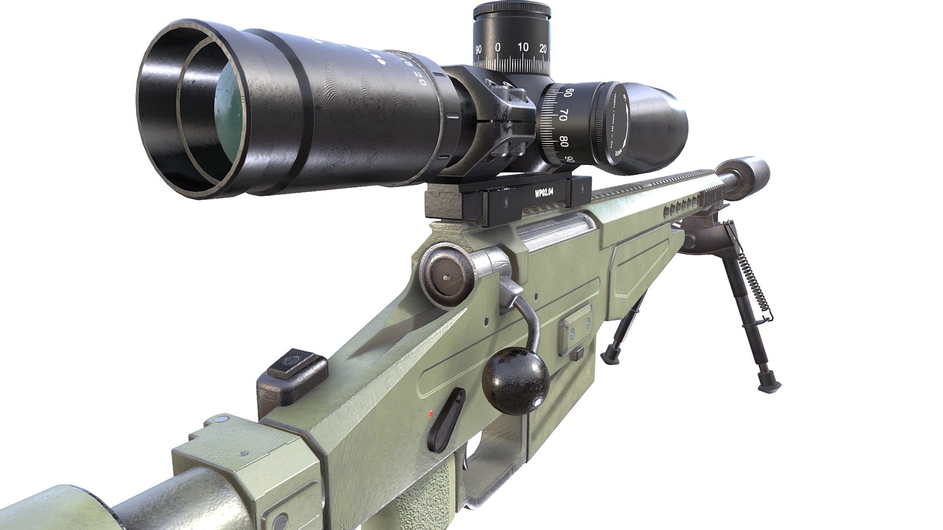 VSV-338 new russian military sniper rifle 4k - 3D model by Roman (@fedorenk...