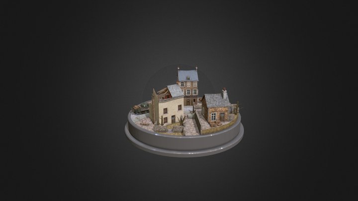 DAE City Scene Carentan End Assignment 3D Model