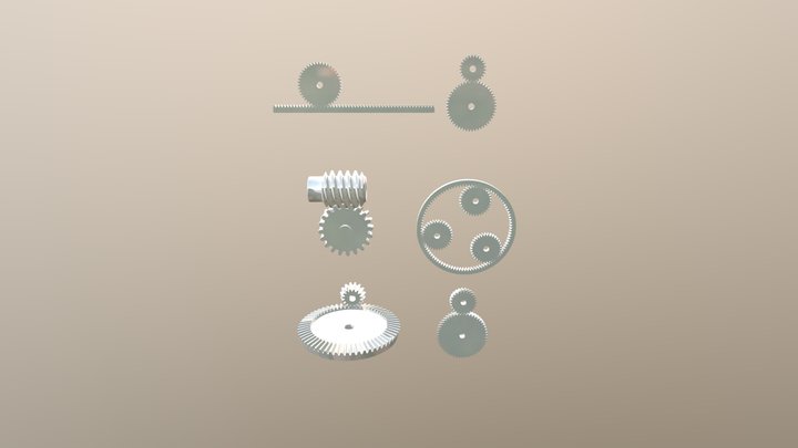 Gears Collection 3D Model