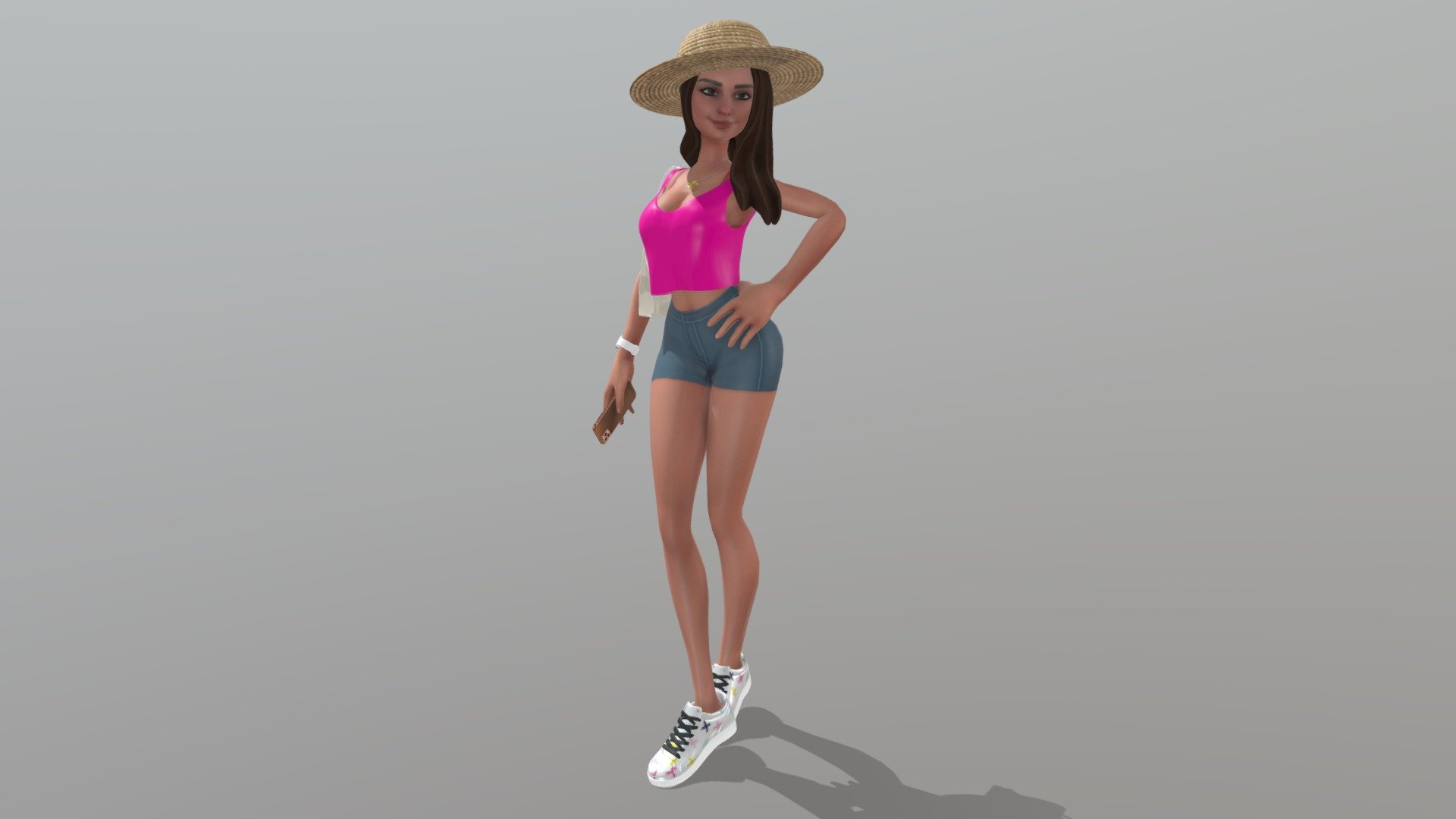 Woman Posing Rigged Buy Royalty Free 3d Model By Luismi93 [018ffd1] Sketchfab Store