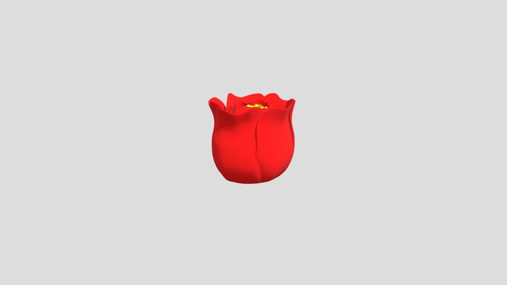 卡通花 3D Model
