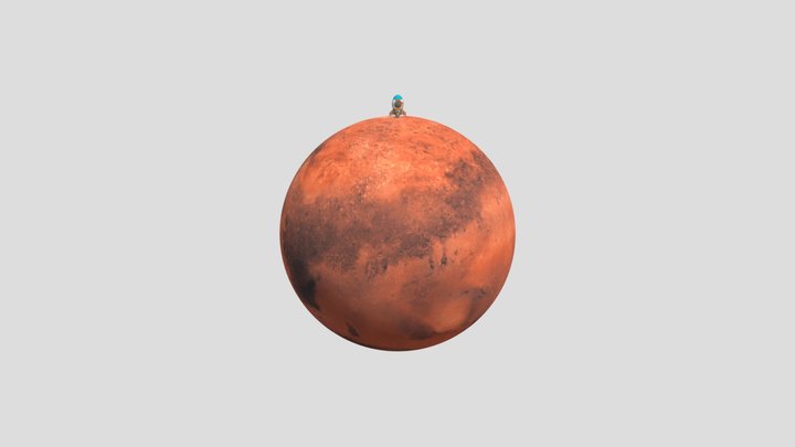 Landing on Mars OBJ 3D Model