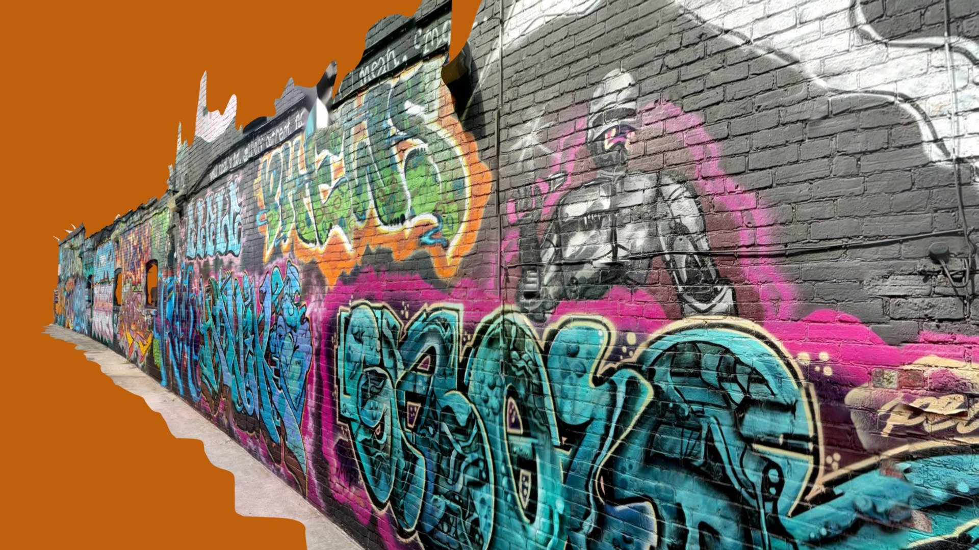 Alley of Graffiti Off James Street North