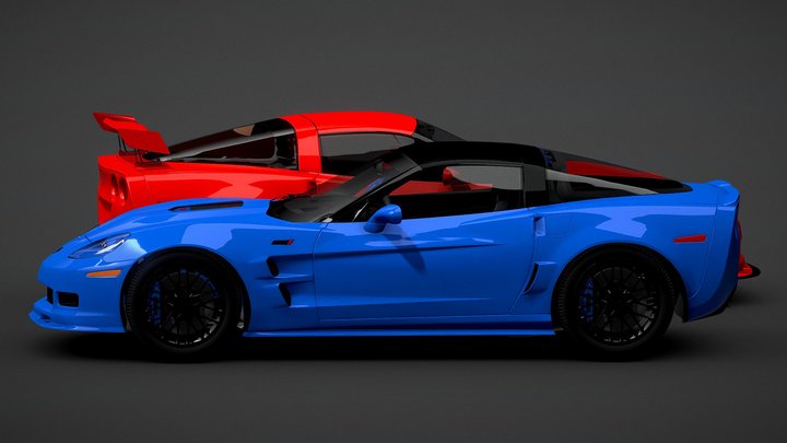 Corvette C6 zr1 – Modello 3D gratuito STL