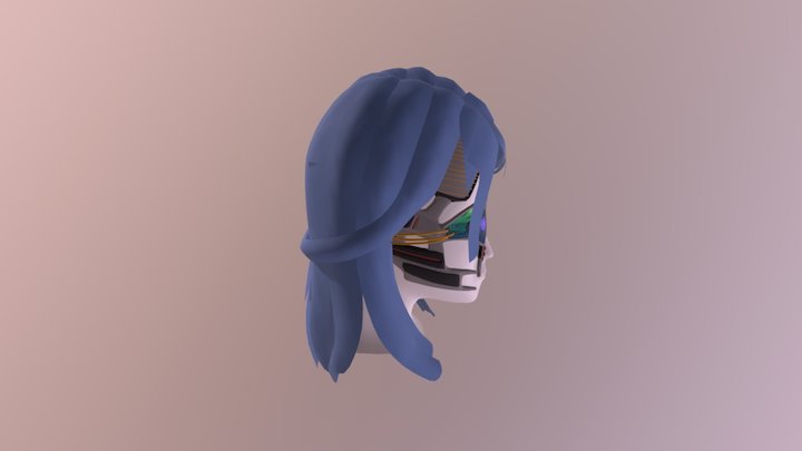 Cyber Mask Fbx Export A01 3D Model