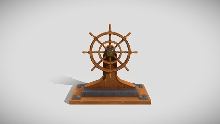 Ship Helm 3D Model