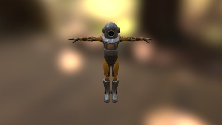 Diver 3D Model