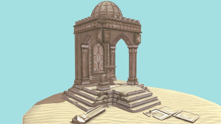 Arabic temple diorama 3D Model