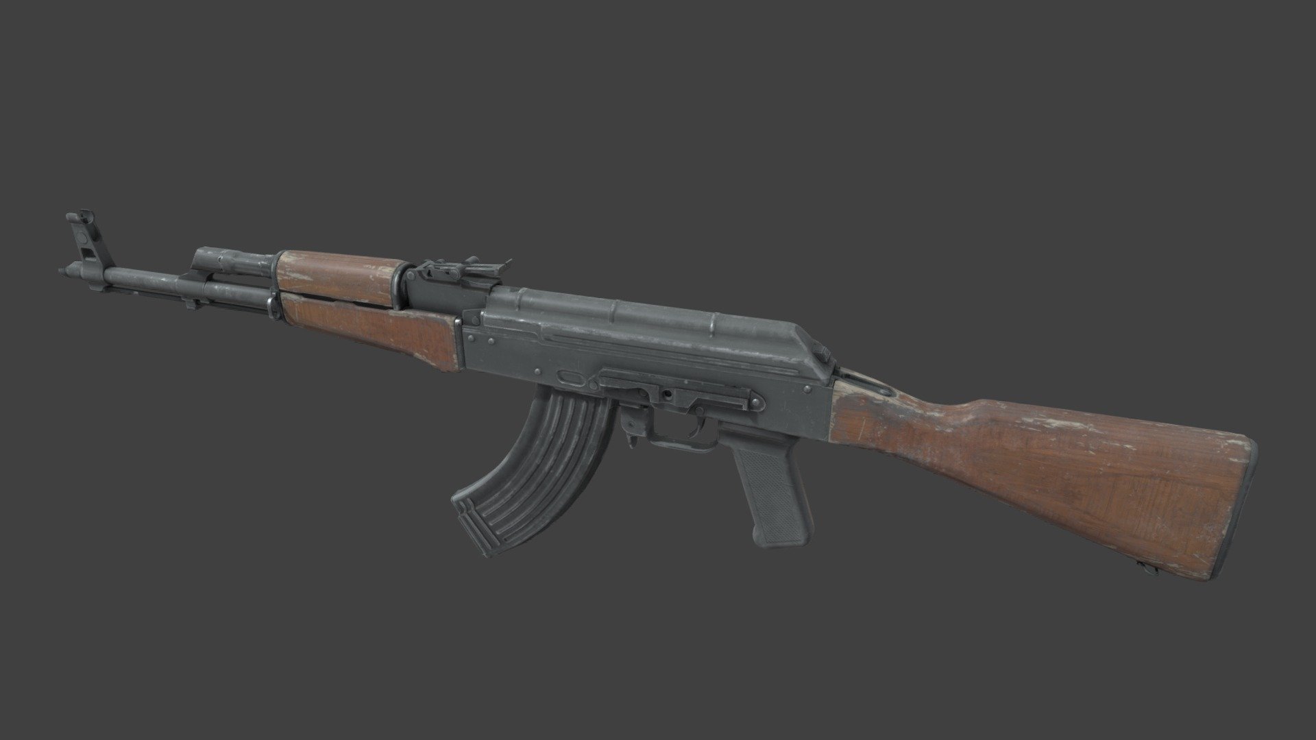 RIFLE | AK-47 (Ver.2) Weapon Model (CS2) - Download Free 3D model by ...