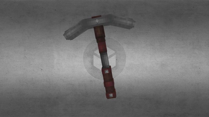 Stone Pickaxe 3D Model