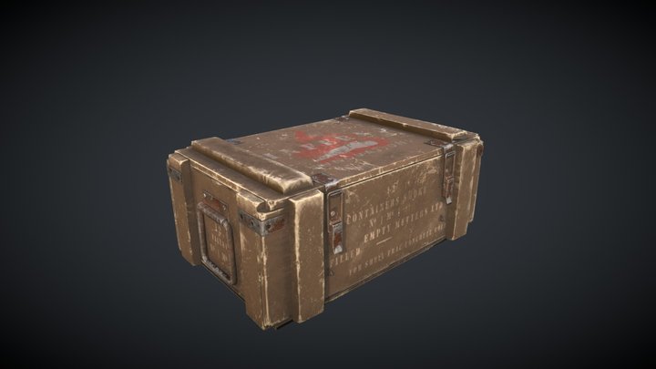 Lo poly (ish) crate 3D Model