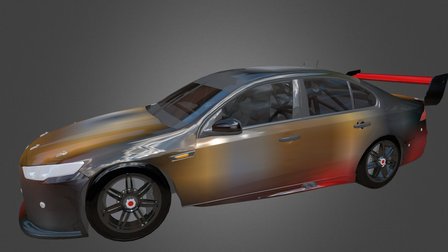 Super Black Racing Falcon FG X 3D Model