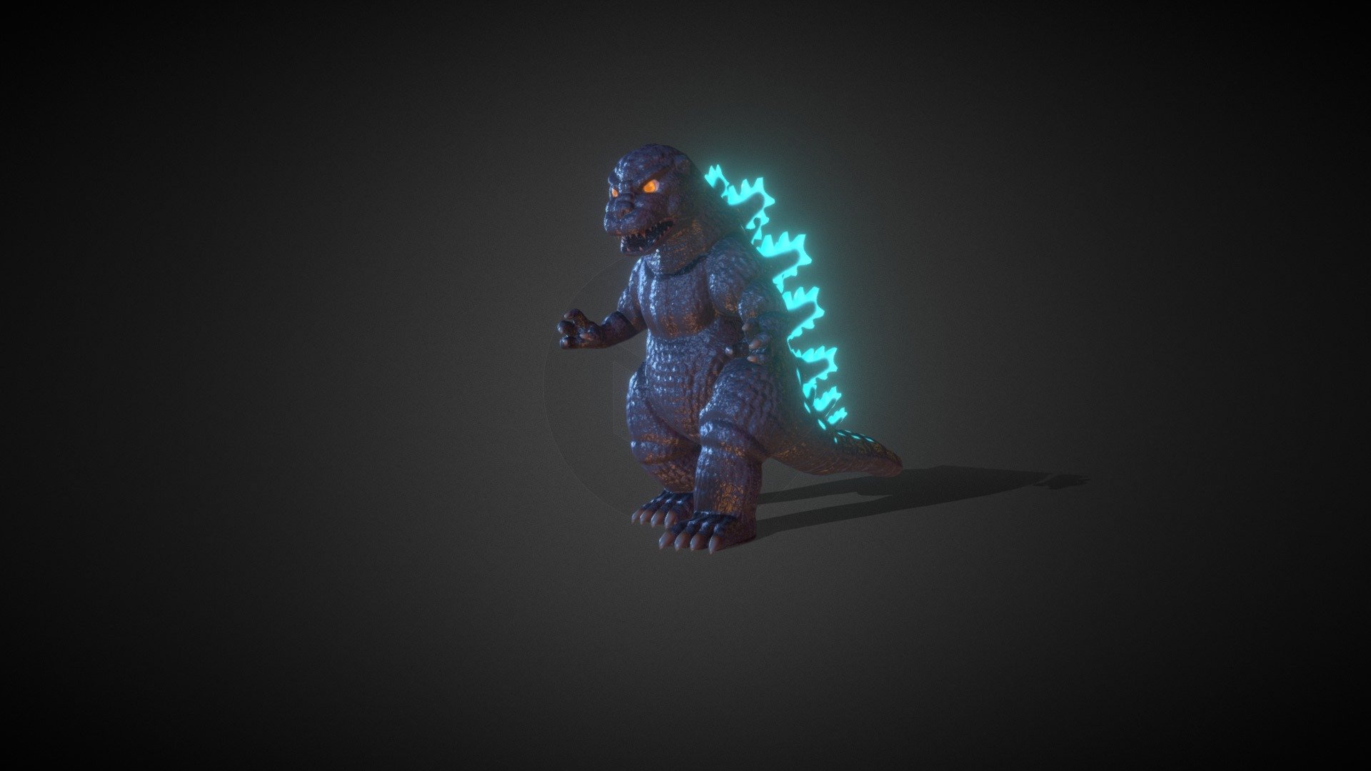 Godzilla_Chibi - 3D model by eelgod [0195f58] - Sketchfab