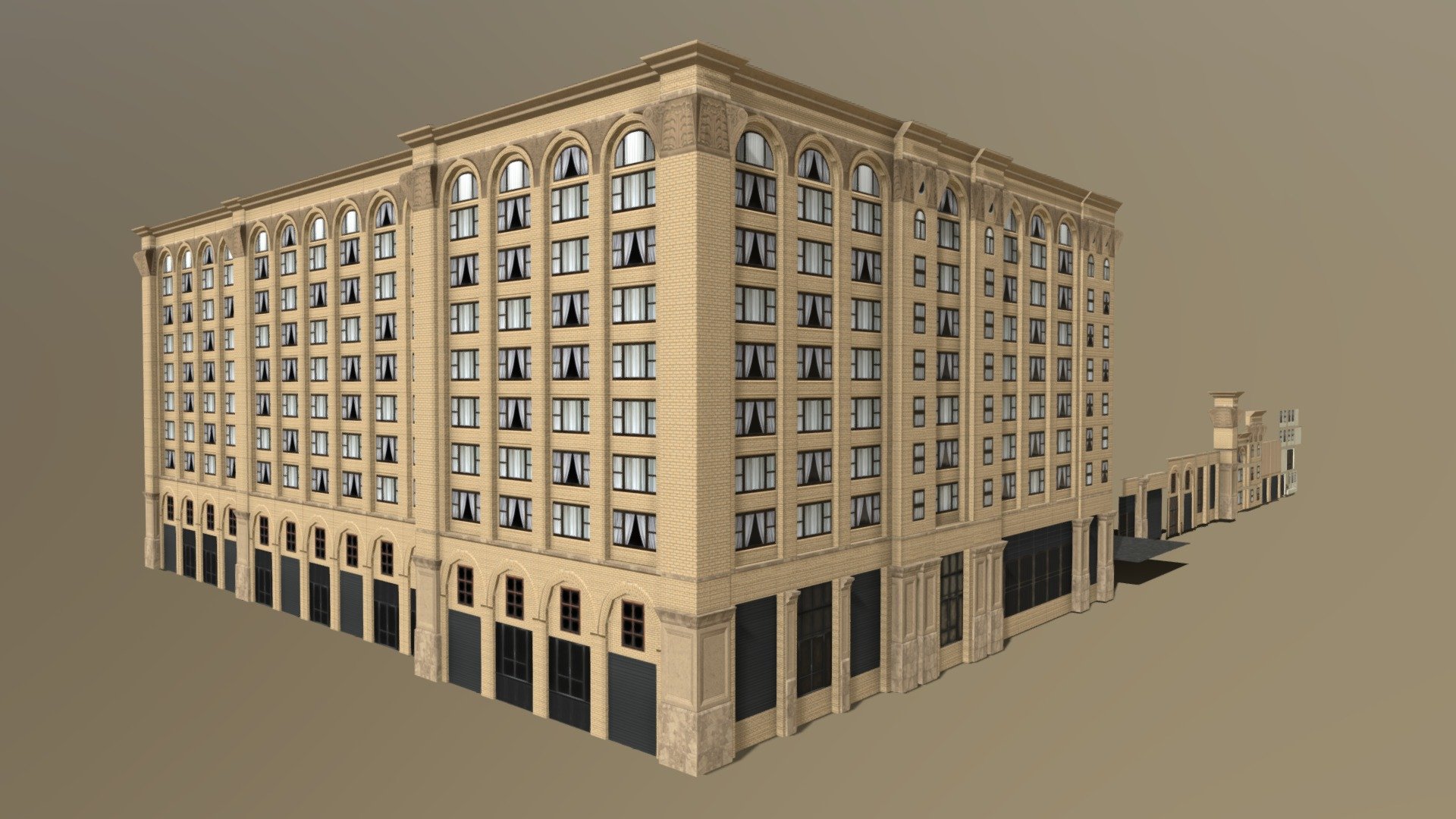 Low poly modular building (Pacific Electric) - 3D model by freeflash78 ...