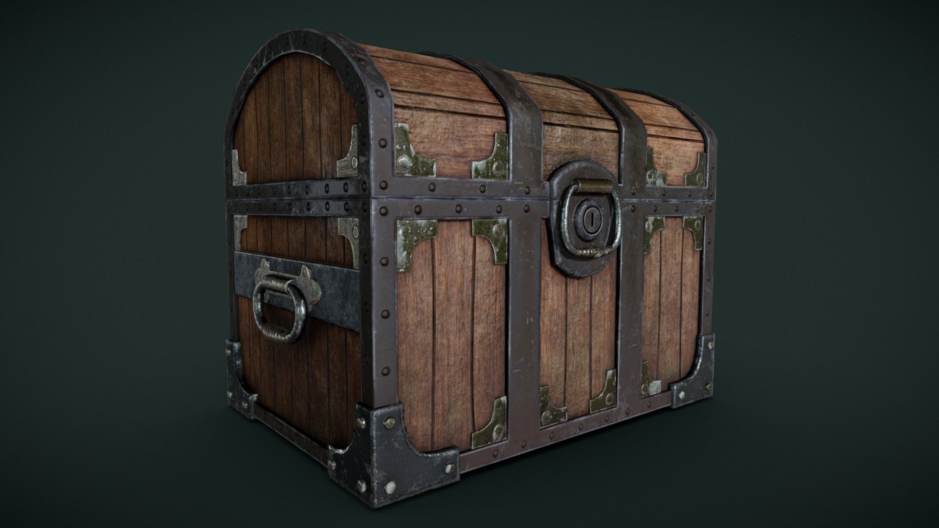 Antique Wooden Chest - Buy Royalty Free 3D model by DanielGilbreath ...