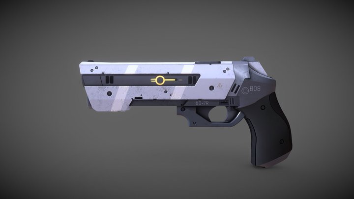 Scifi Pistol 3D Model