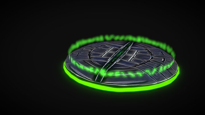 Alien Tech handpainted 3D Model