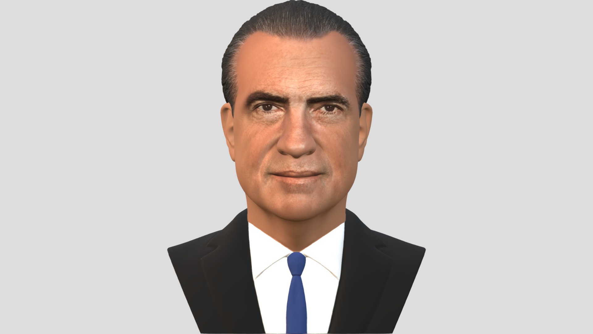 3D model Richard Nixon bust for full color 3D printing - This is a 3D model of the Richard Nixon bust for full color 3D printing. The 3D model is about a man in a suit.
